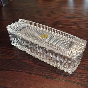 24% lead crystal container. Like new